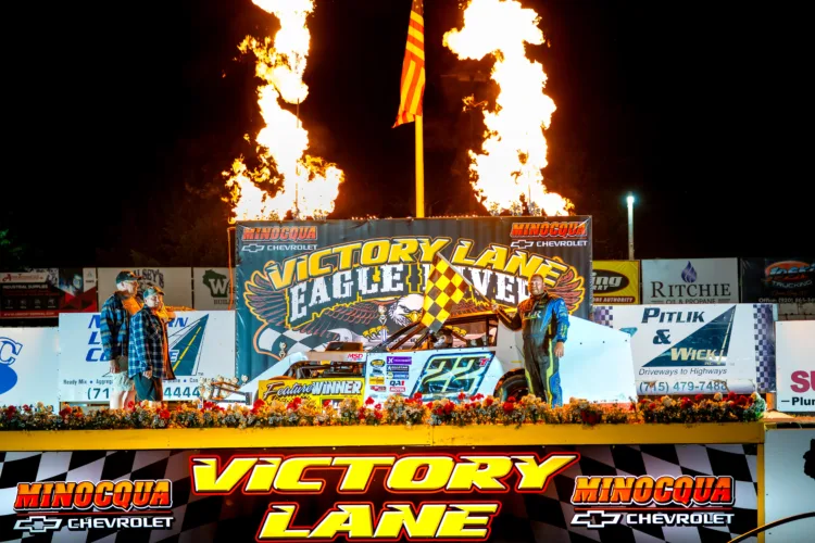 Truscott Nips Joliff IN Eagle River Speedway B Mod Photo Finish
